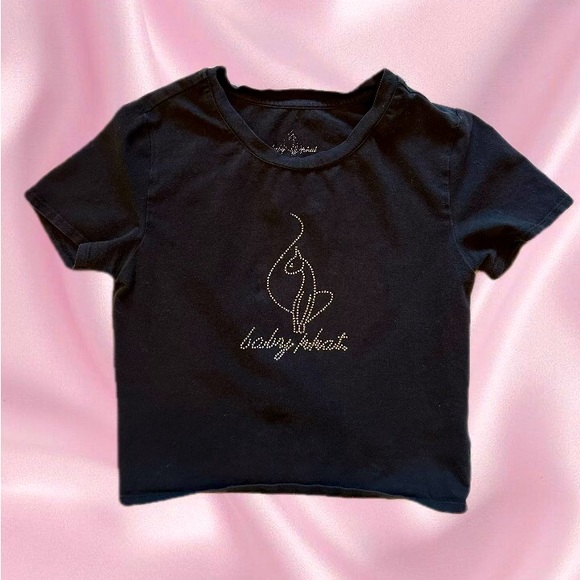 💕 baby phat rhinestone tee BLACK (S) 💕